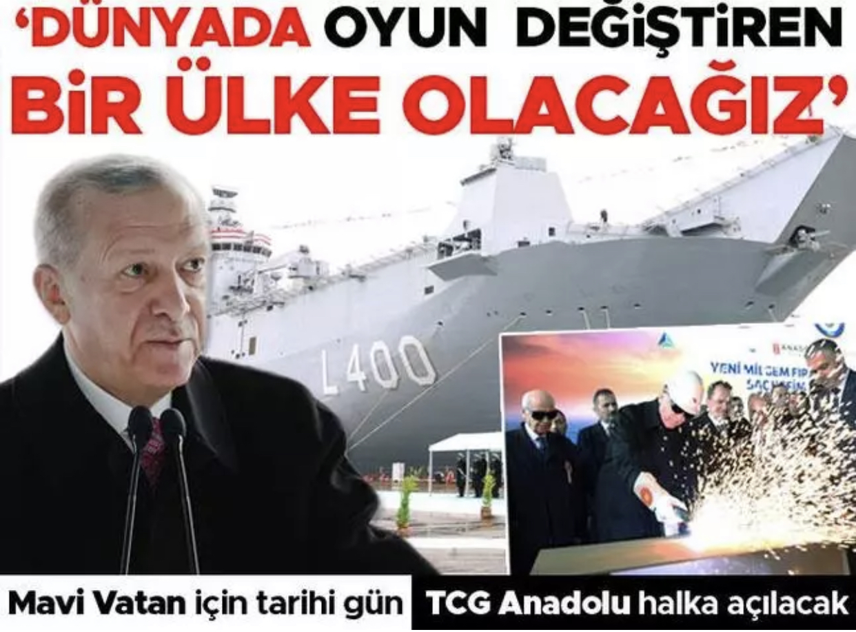 Son dakika… Mavi Vatan için tarihi gün… Cumhurbaşkanı Erdoğan: Dünyada oyun değiştiren bir ülke olacağız