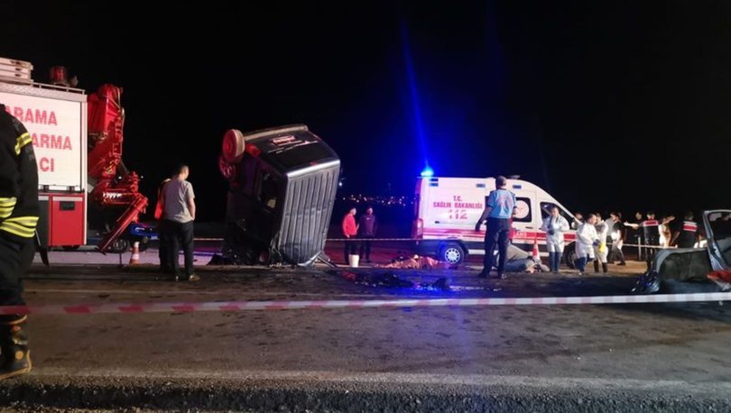 Gaziantep’te iki araç kafa kafaya çarpıştı: 6 ölü, 1 ağır yaralı