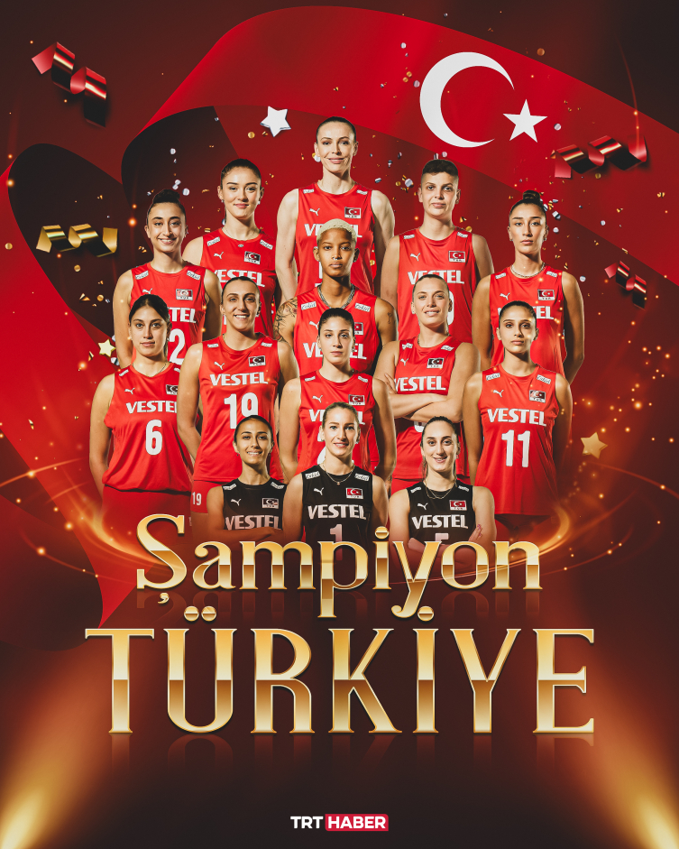 A Milli Kadın Voleybol Takımı Avrupa Şampiyonu