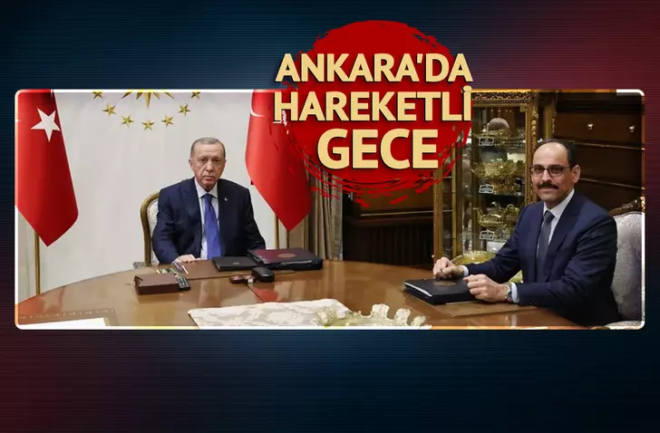 Beştepe’de gece yarısı sürpriz zirve! Cumhurbaşkanı Erdoğan Bakan Tunç ve MİT Başkanı Kalın ile görüştü