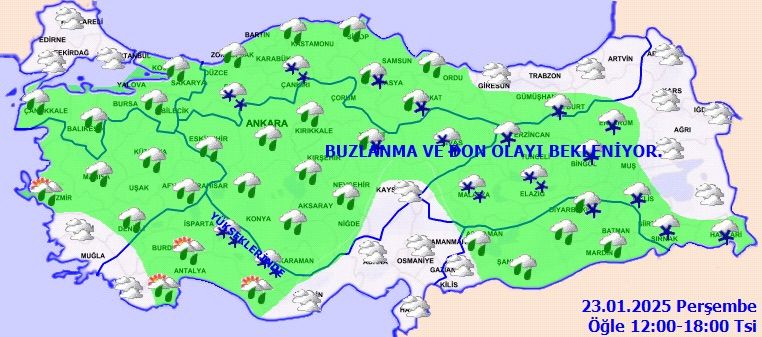 Meteoroloji’den bu bölgelere yağmur ve kar uyarısı!
